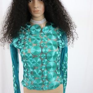 Custom made Turquoise top